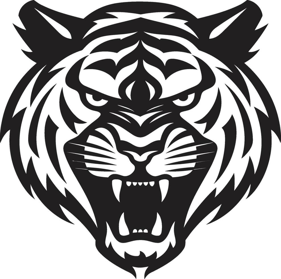 Tiger in Vector Camouflage Hidden Majesty Ethereal Tiger Vector Mystical Charm