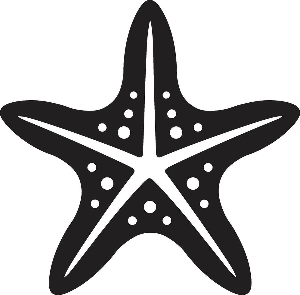 estrella de mar vector diseño arte soltado desde olas a vector estrella de mar en diseño