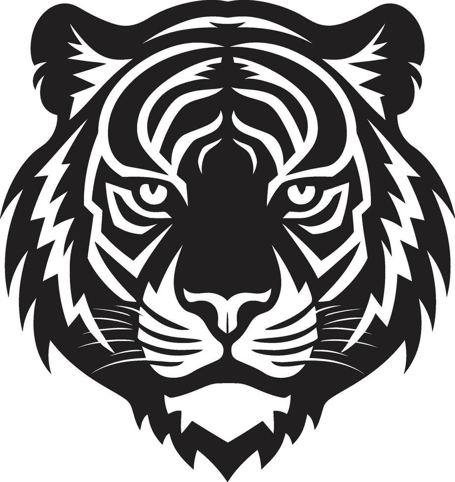 Cosmic Tiger Space inspired Vector Art Intricate Tiger Face Vector Illustration