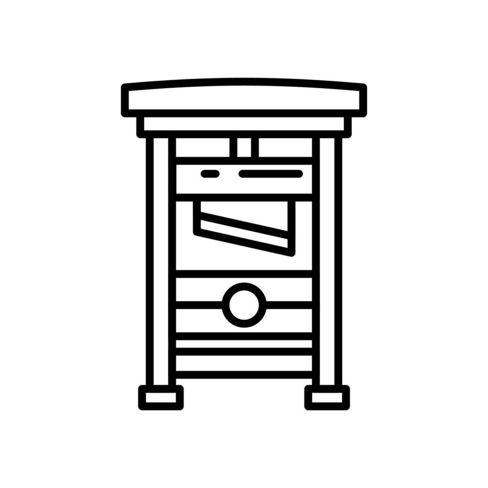 Guillotine icon in vector. Illustration vector