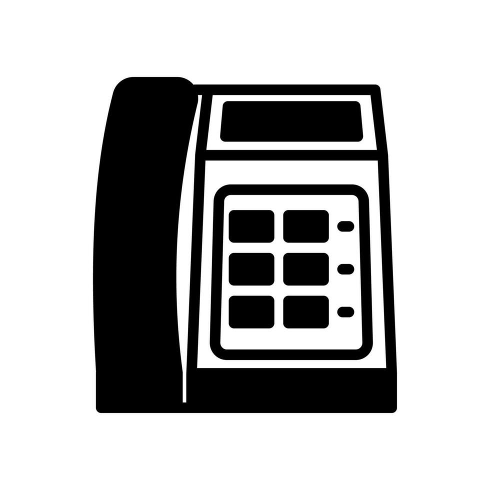 Telephone icon in vector. Illustration vector