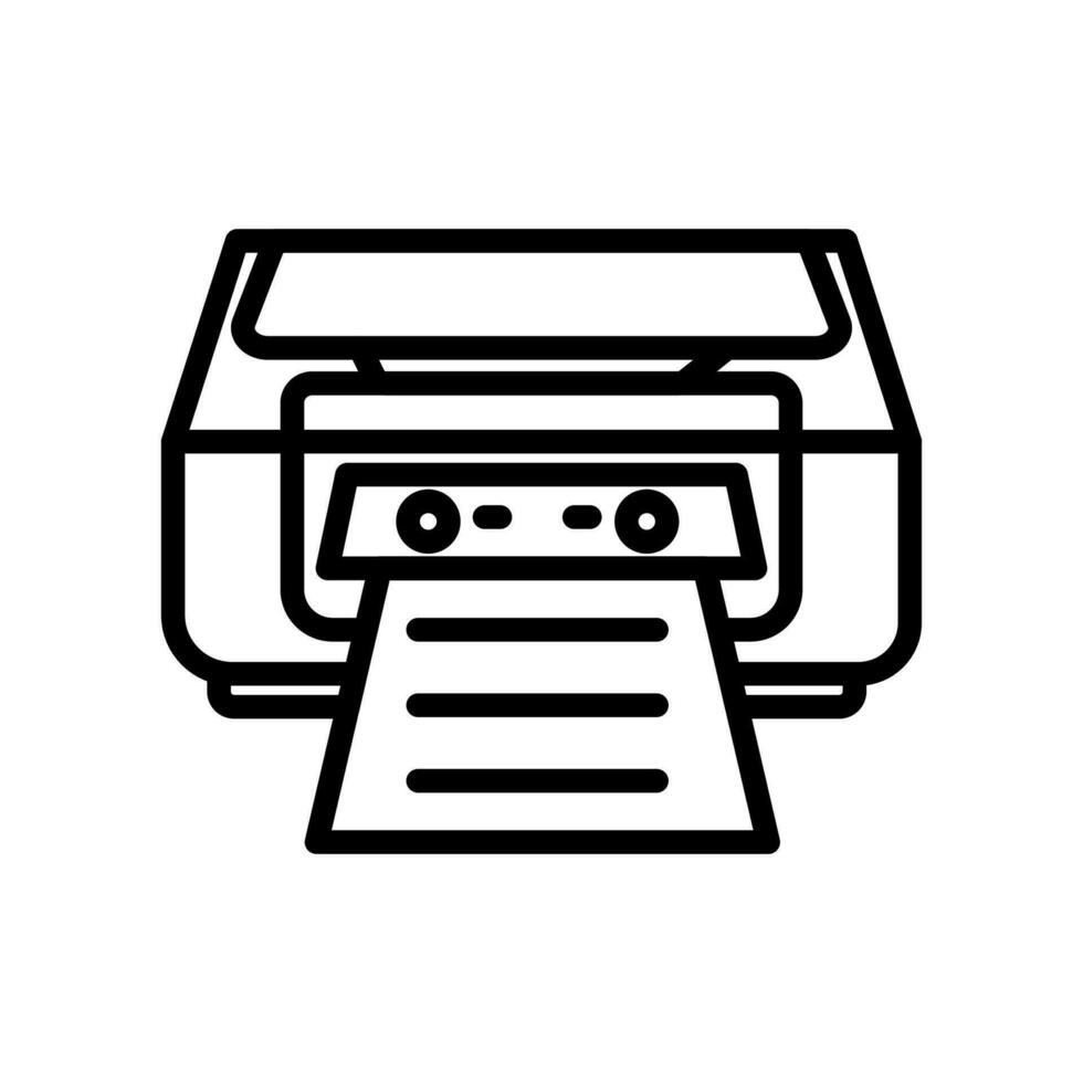 Printer icon in vector. Illustration vector