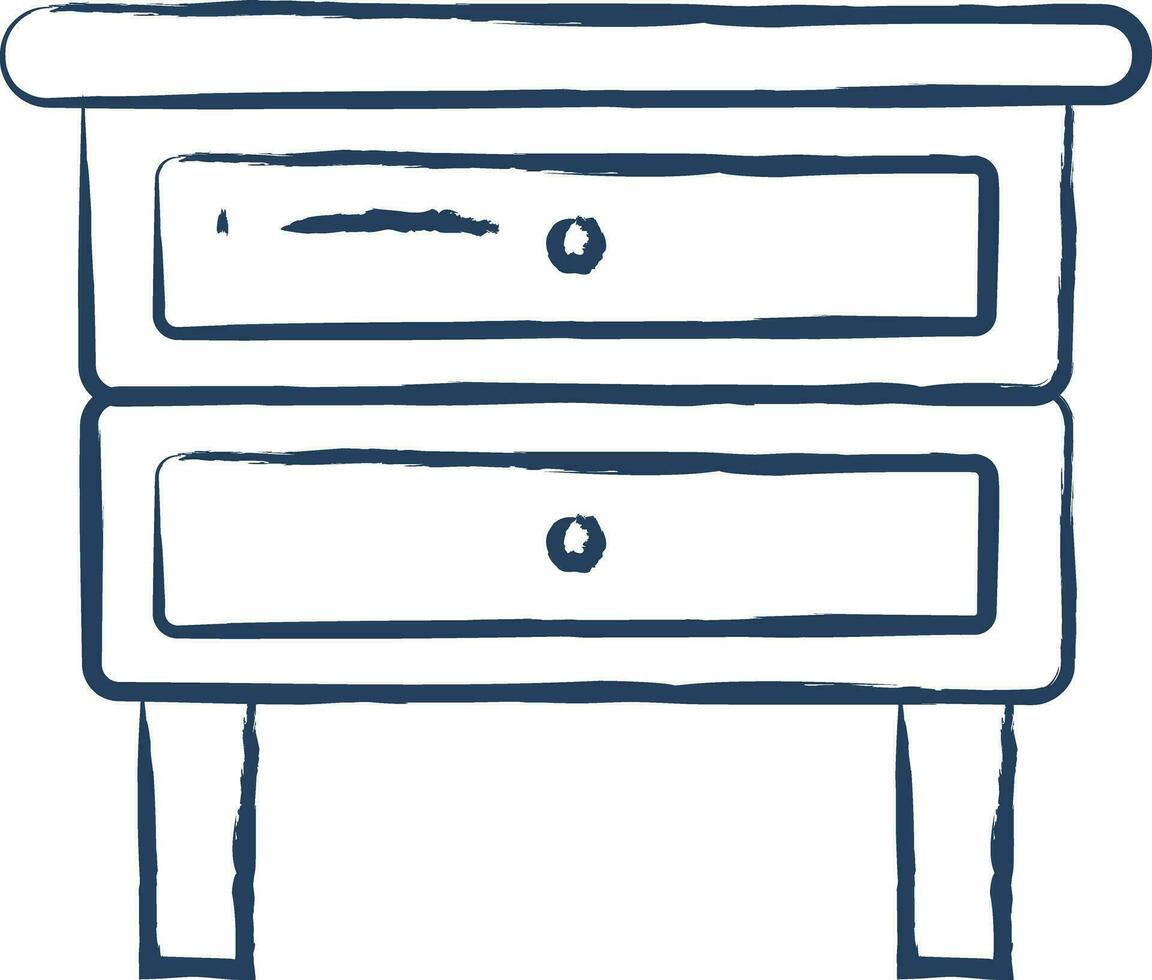 Table Lamp hand drawn vector illustration
