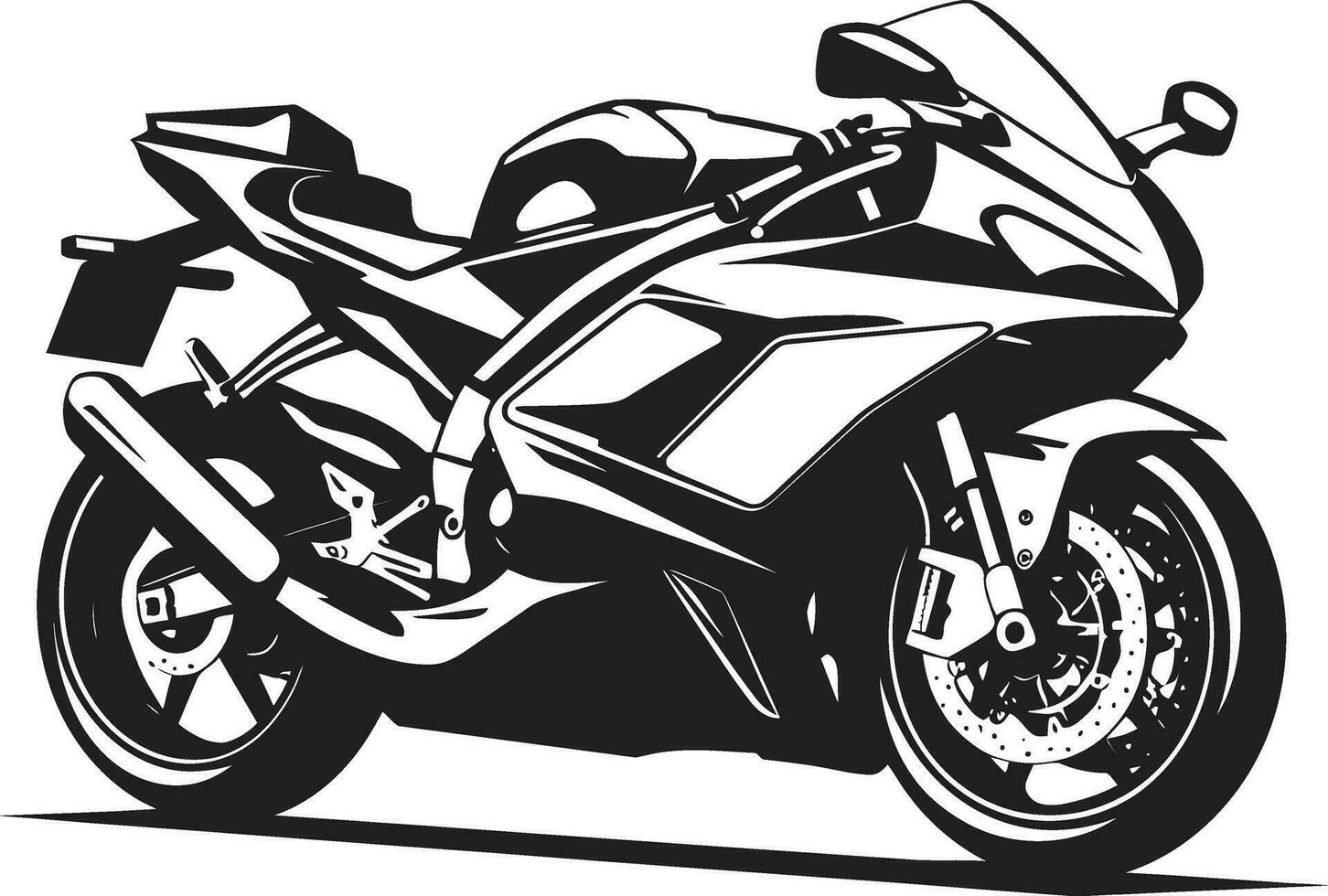 Sport Bike Silhouettes in Vector Form Vectorized Excitement Sports Bike Art Gallery