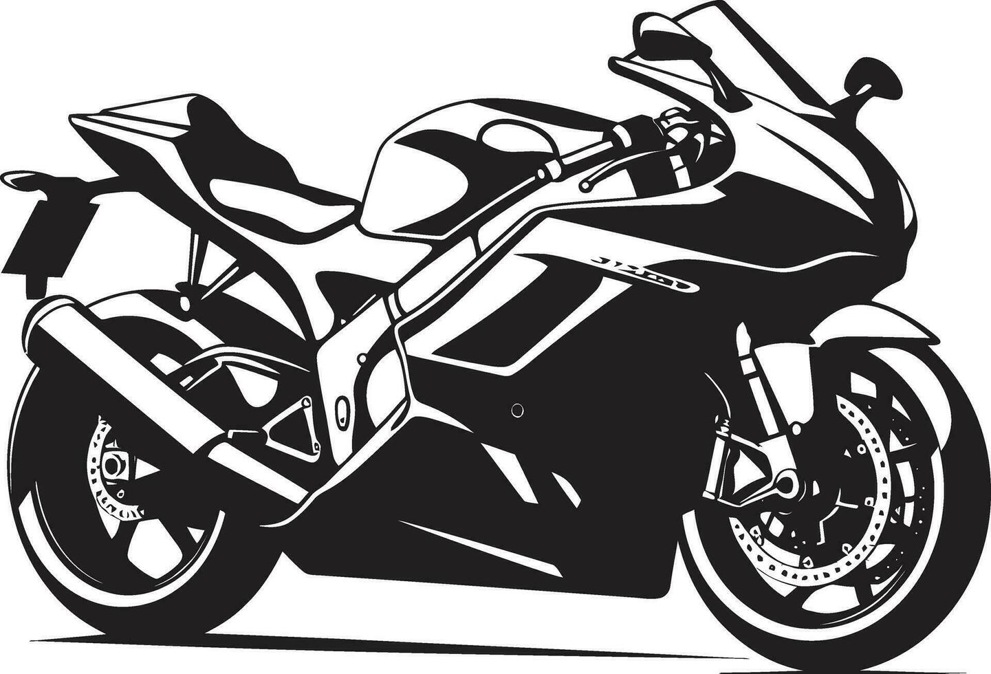 Sprinting in Style Sports Bike Vector Art Ride the Lines of Speed Sports Bike Vectors