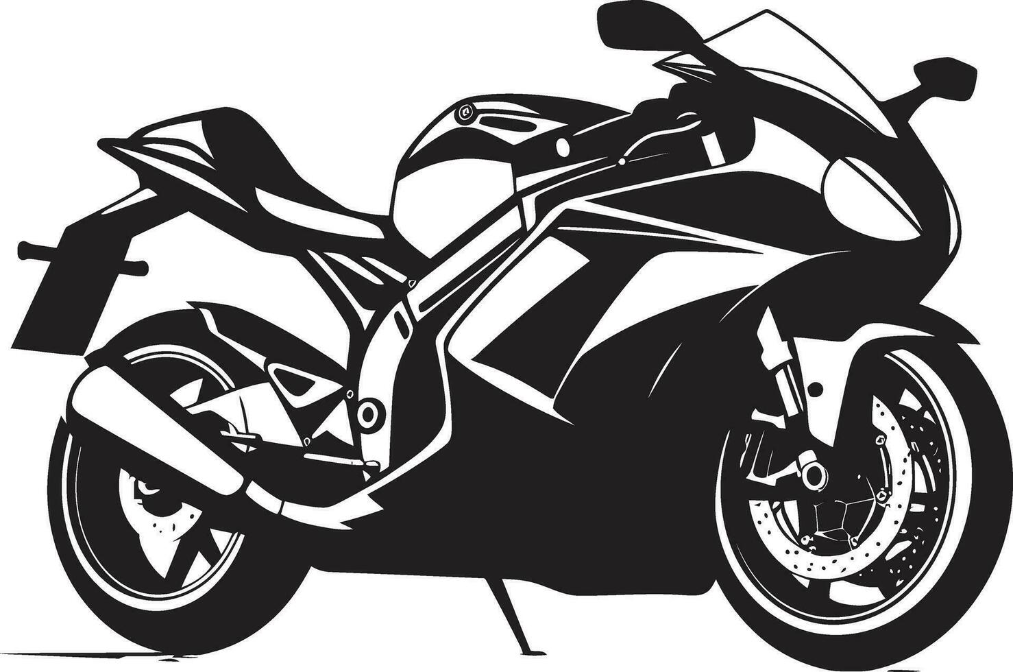 Race to the Finish Sports Bike Vector Imagery Cruising with Vectors Sports Bike Artistry