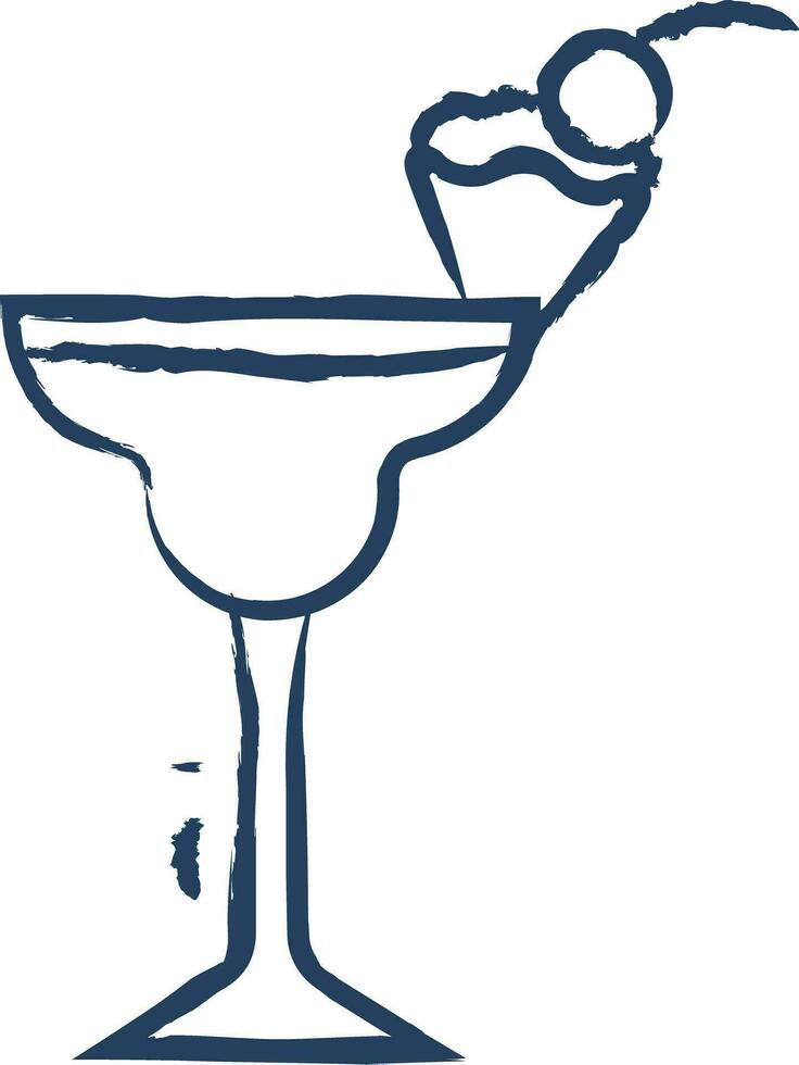 Pineapple juice hand drawn vector illustration