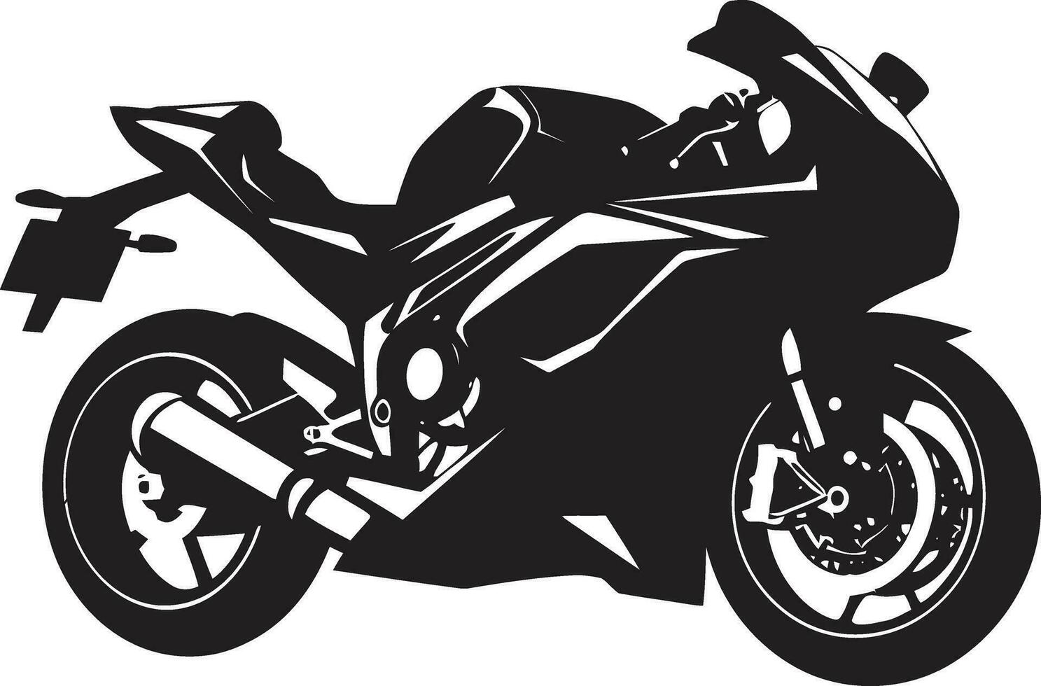 Sport Bike Elegance in Vector Form Illustrating Power Sports Bike Vector Art