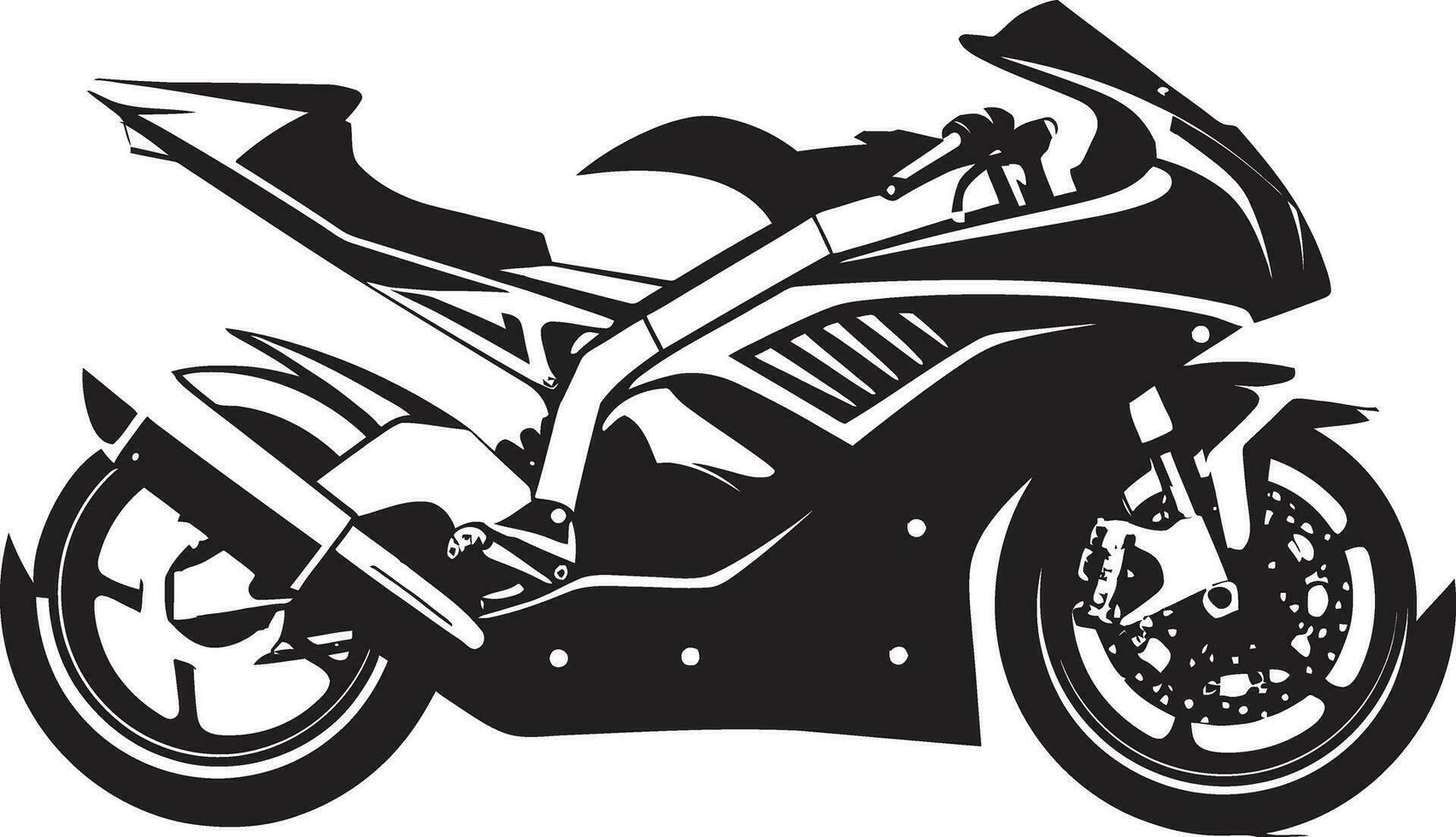 Sport Bike Elegance in Vector Format Racing Artistry Sports Bike Vector Graphics