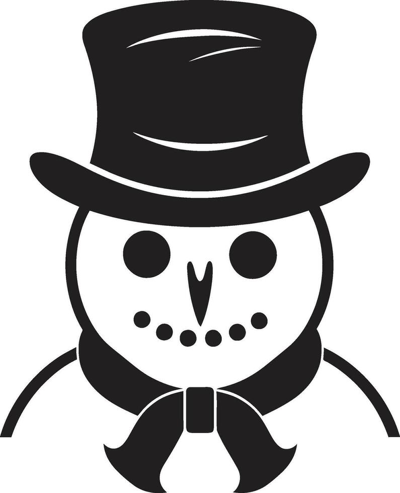 Winters Charm in Vector Snowman Elegance Snowman Vector Wonderland Artistic Delights