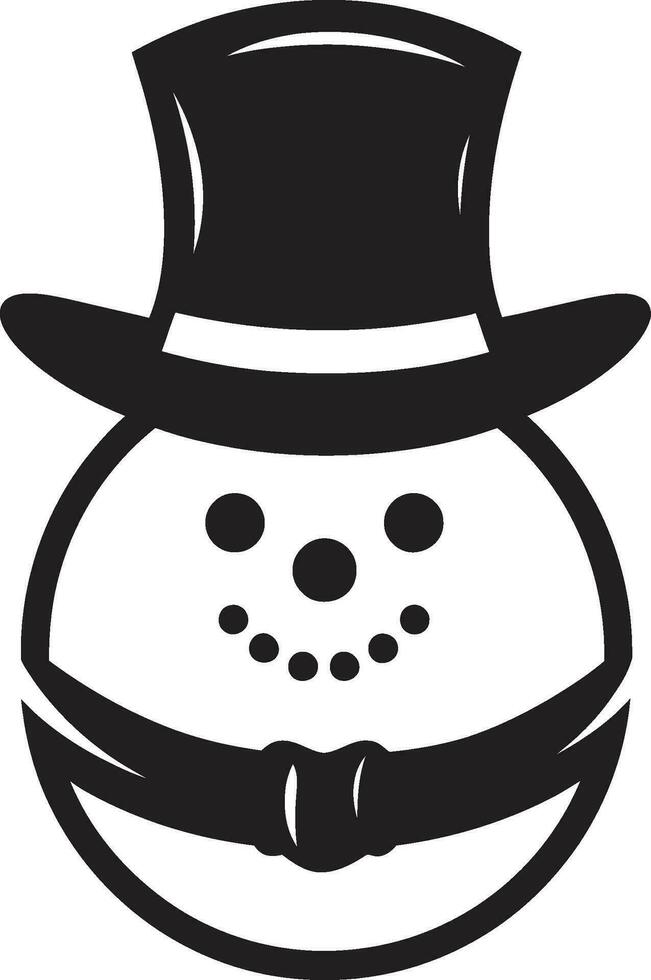Snowman Smiles in Vector Wintertime Whimsy Icy Creations Snowman Vector Artistry