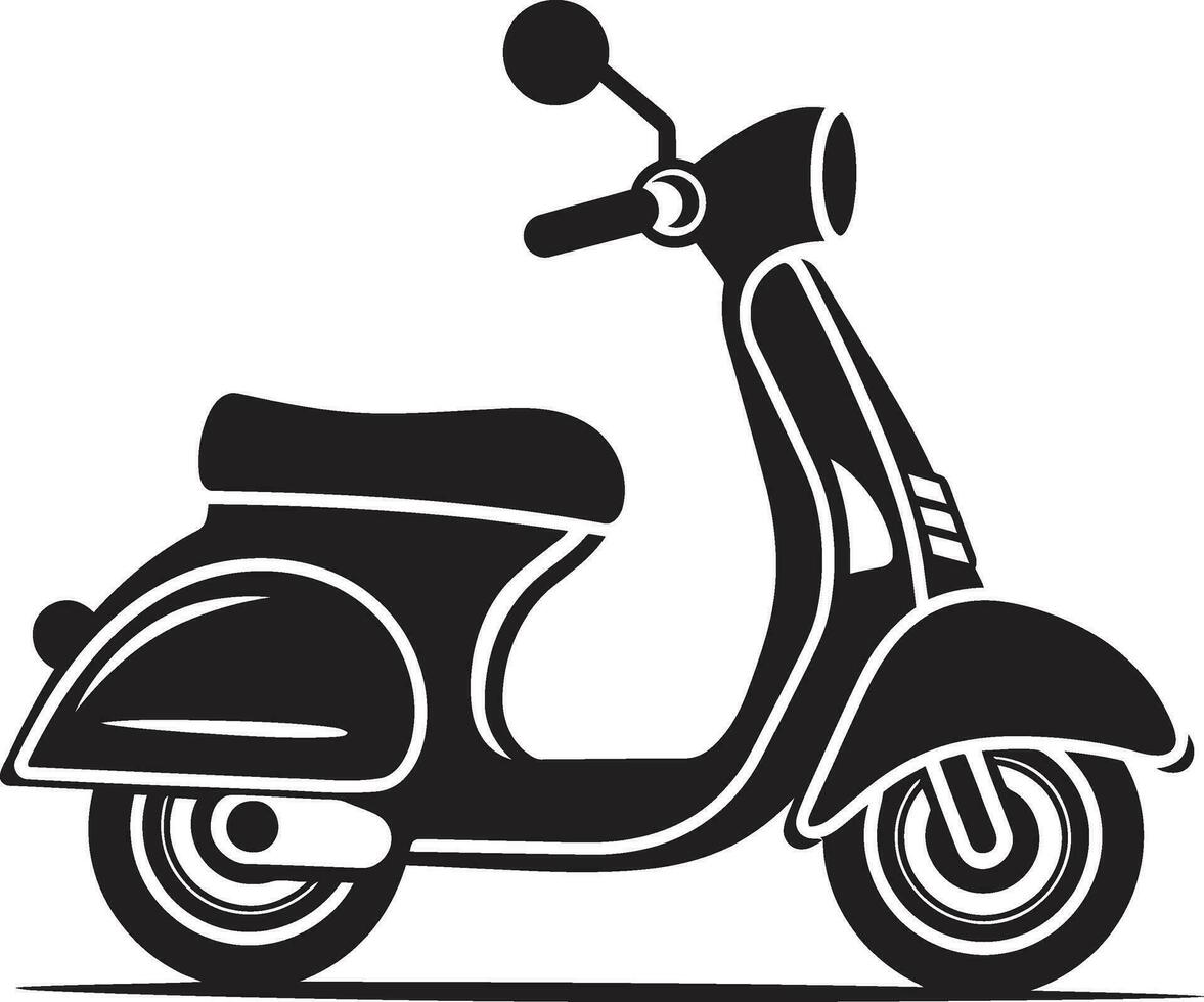 scooter carreras acción póster Clásico scooter en detallado vector