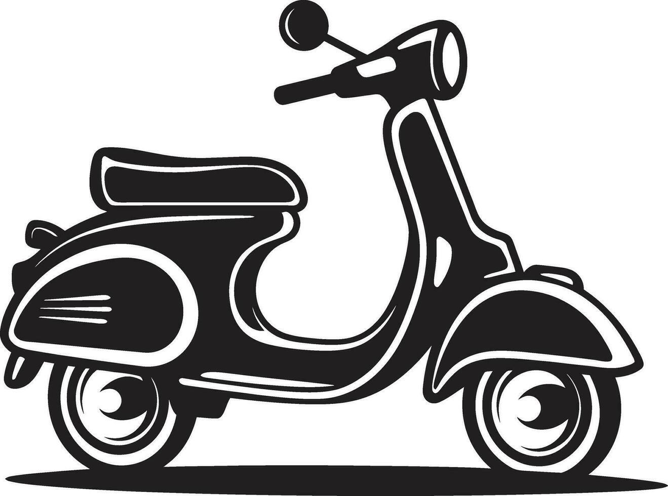 scooter alquiler Servicio logo scooter entrega negocio volantes vector