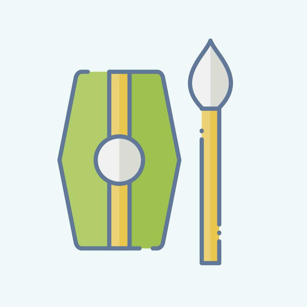 Icon Weapon 2. related to Celtic symbol. doodle style. simple design editable. simple illustration vector