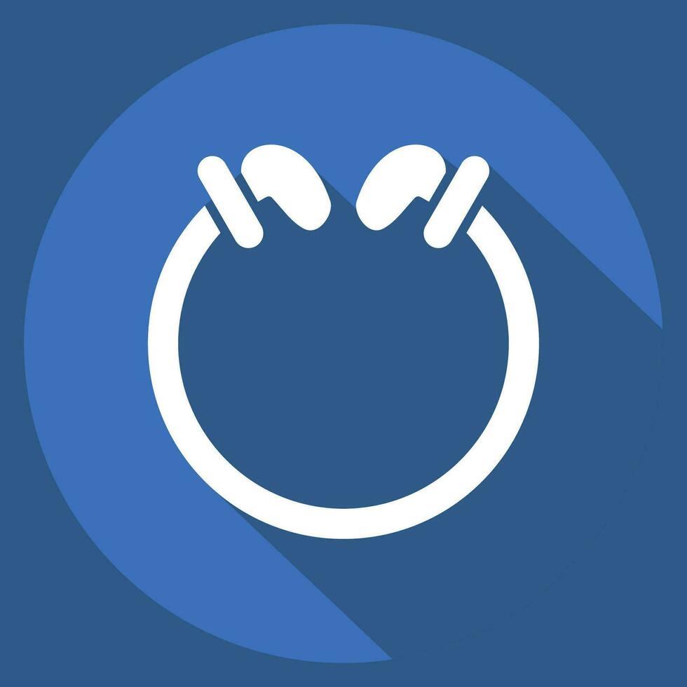 Icon Torg. related to Celtic symbol. long shadow style. simple design editable. simple illustration vector