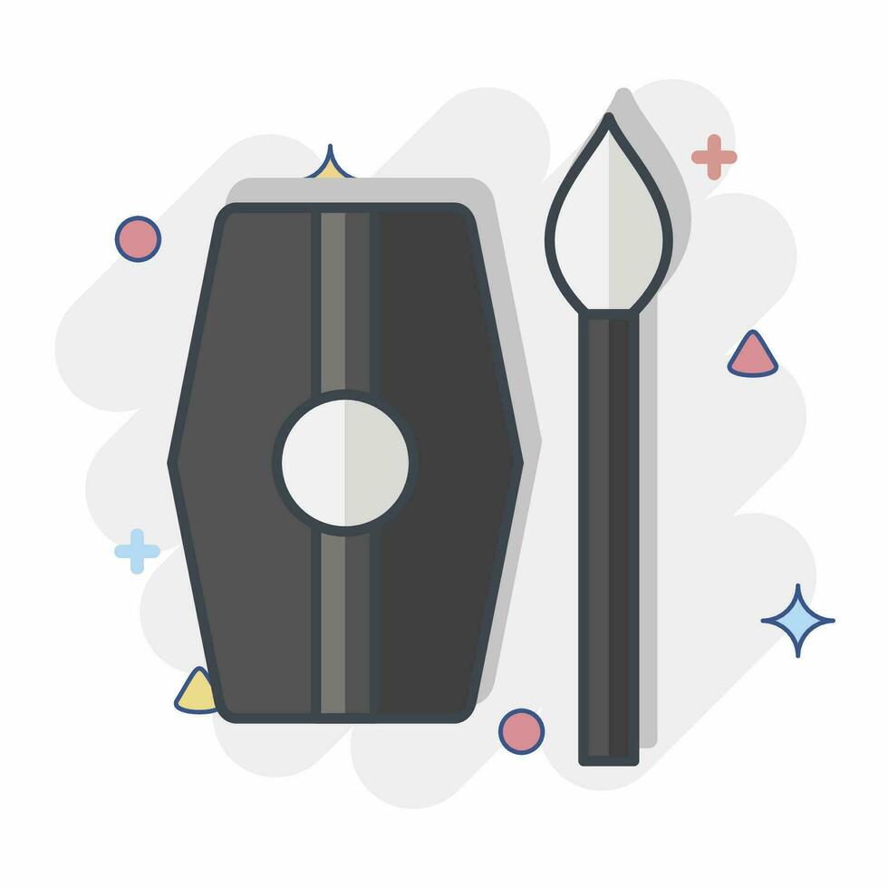 Icon Weapon 2. related to Celtic symbol. comic style. simple design editable. simple illustration vector