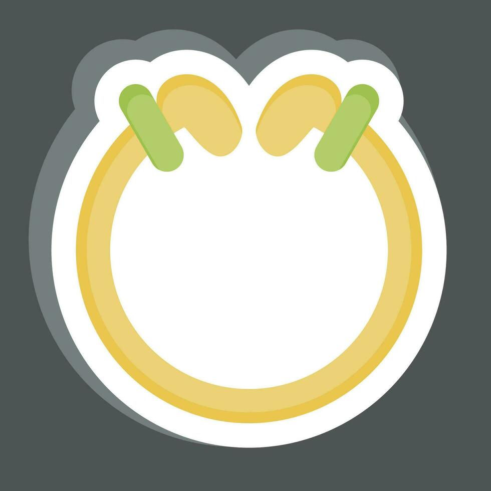 Sticker Torg. related to Celtic symbol. simple design editable. simple illustration vector