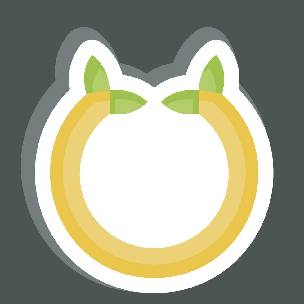 Sticker Horseshoe. related to Celtic symbol. simple design editable. simple illustration vector