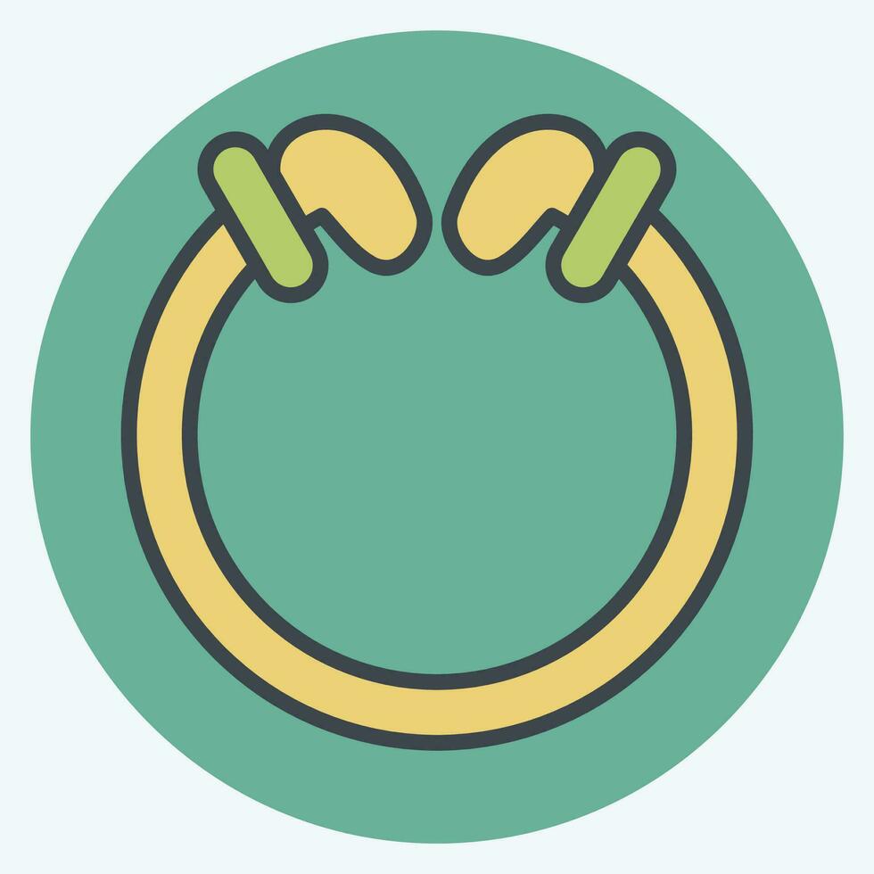 Icon Torg. related to Celtic symbol. color mate style. simple design editable. simple illustration vector