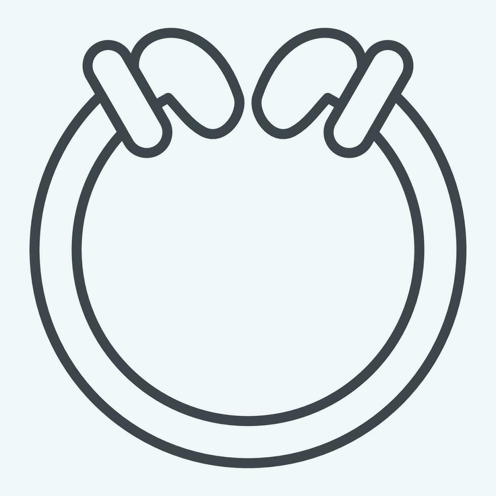 Icon Torg. related to Celtic symbol. line style. simple design editable. simple illustration vector