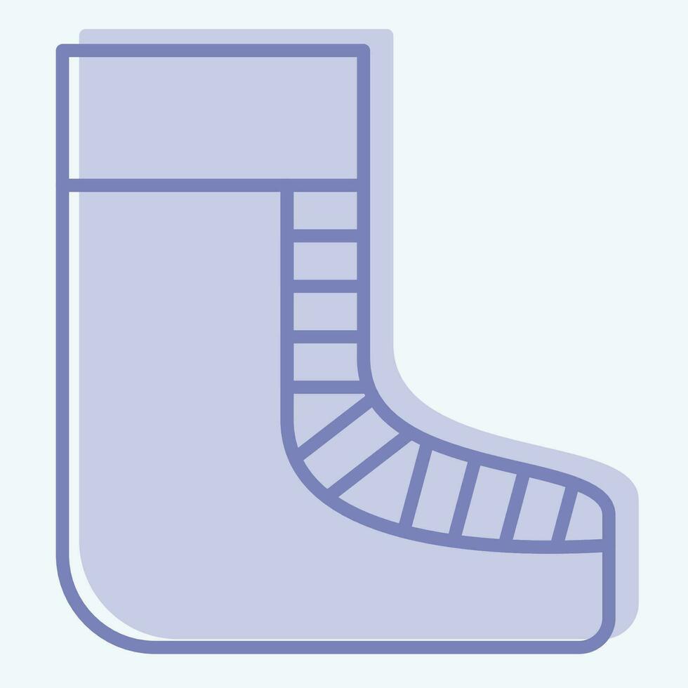 Icon Shoes. related to Celtic symbol. two tone style. simple design editable. simple illustration vector