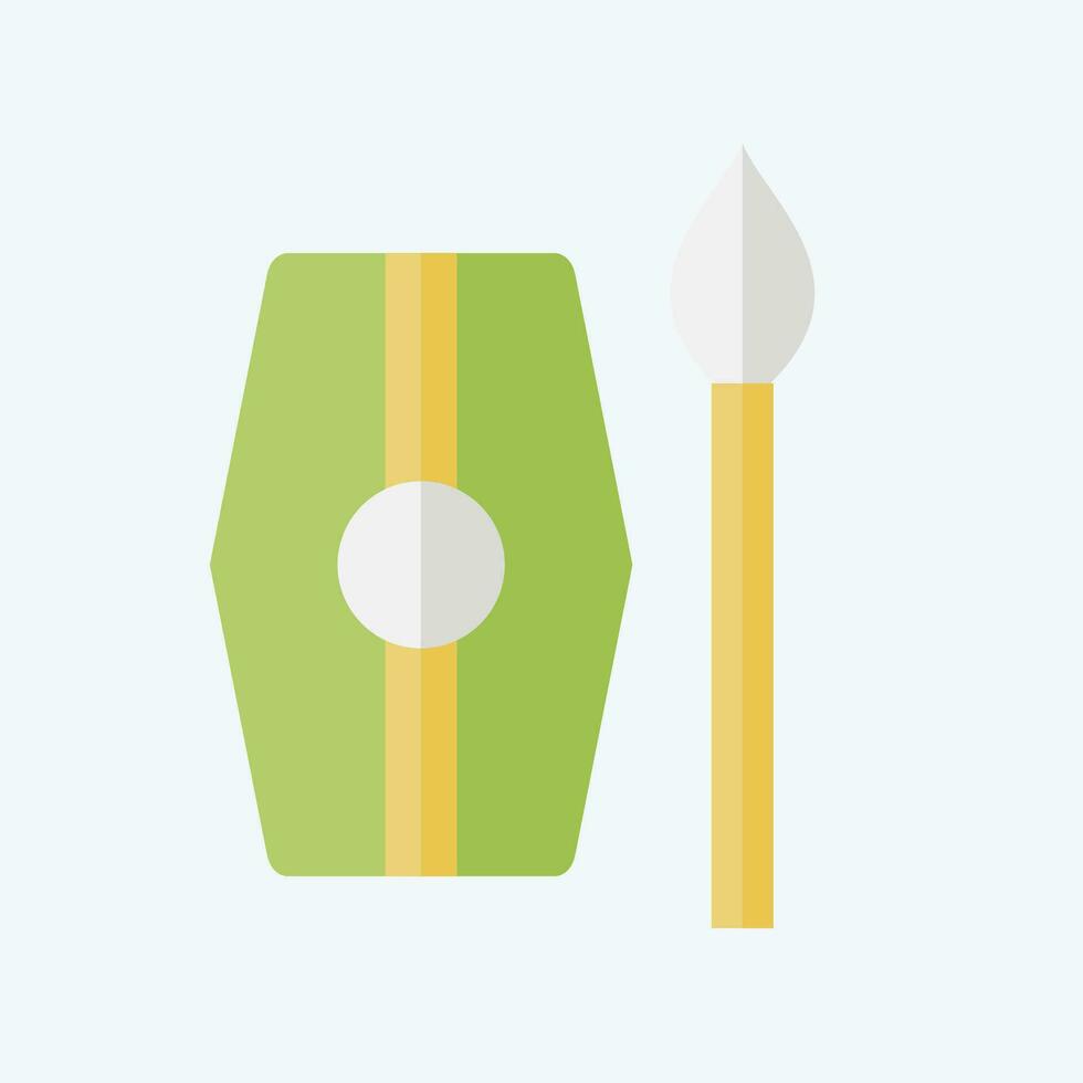 Icon Weapon 2. related to Celtic symbol. flat style. simple design editable. simple illustration vector