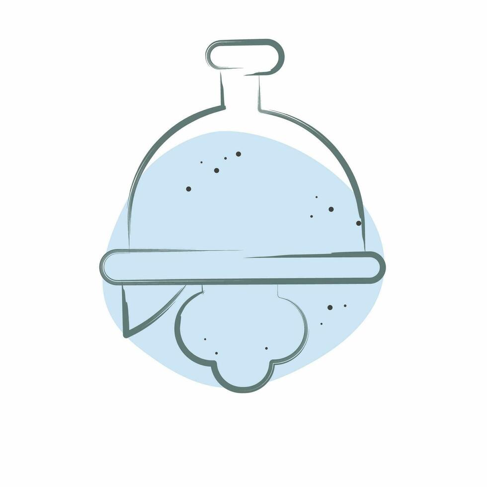 Icon Helmet. related to Celtic symbol. Color Spot Style. simple design editable. simple illustration vector
