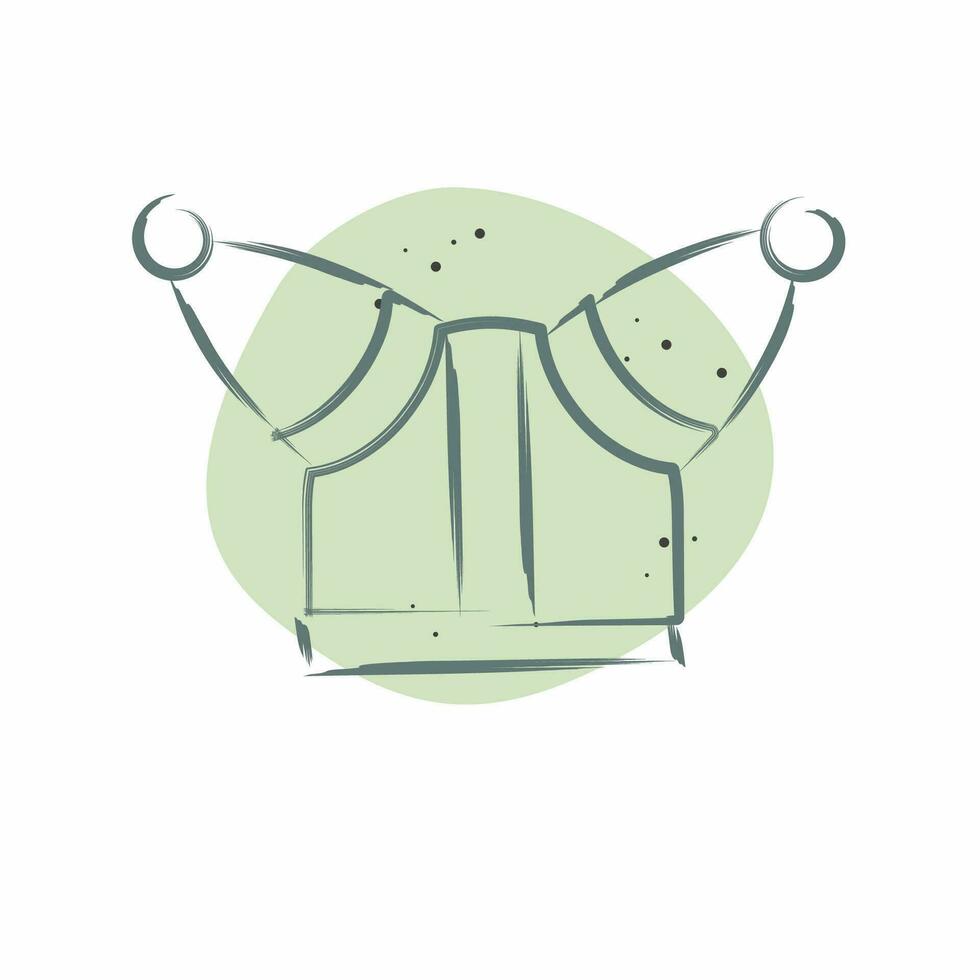 Icon Helmet 3. related to Celtic symbol. Color Spot Style. simple design editable. simple illustration vector
