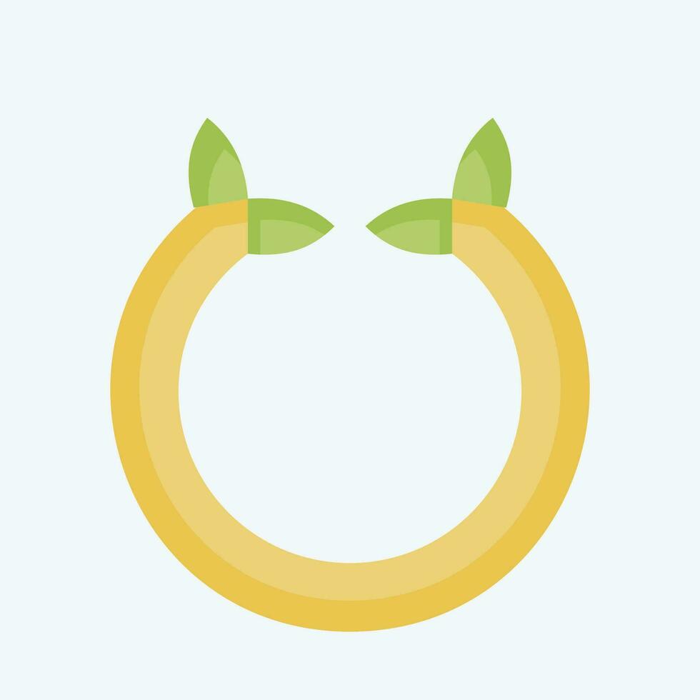 Icon Horseshoe. related to Celtic symbol. flat style. simple design editable. simple illustration vector