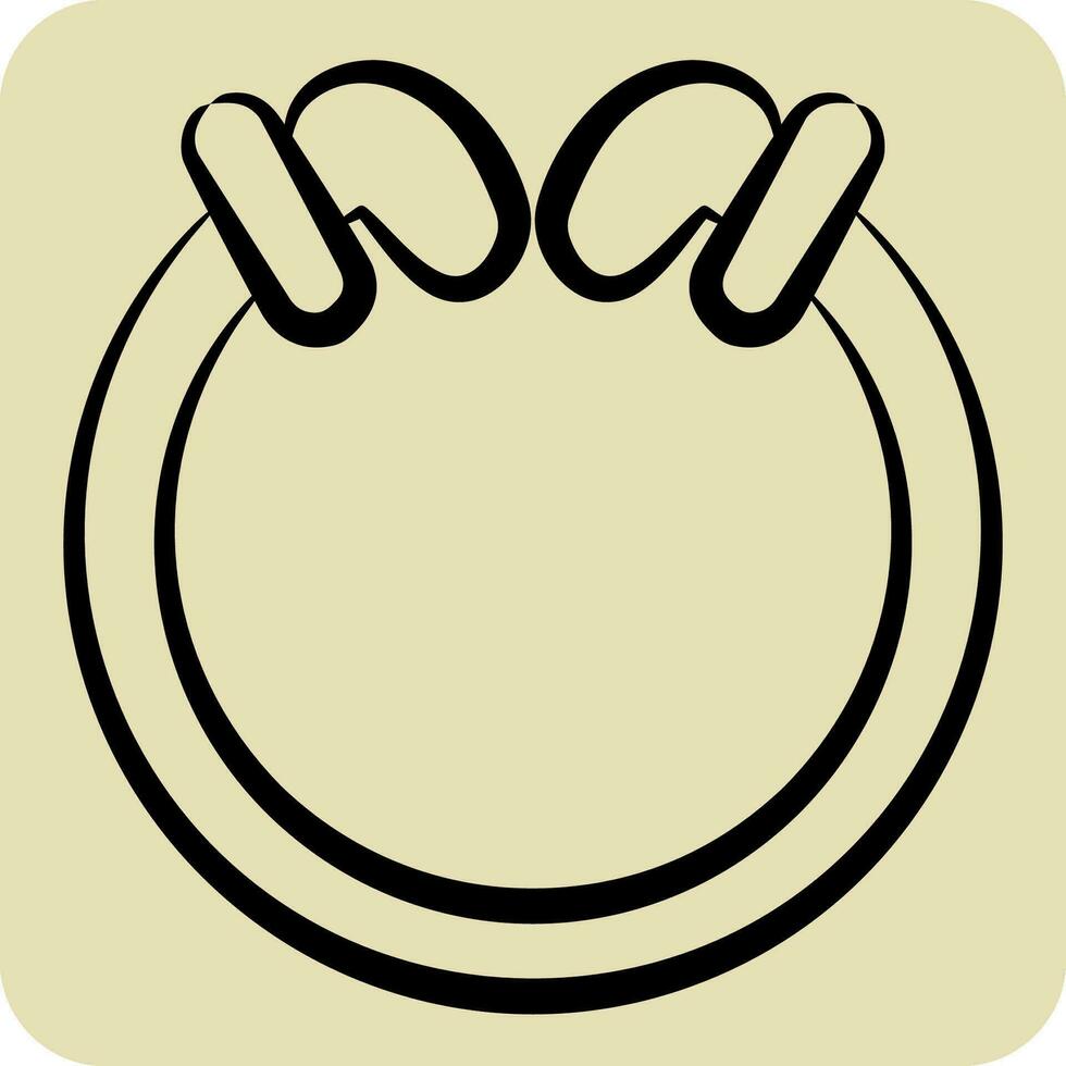 Icon Torg. related to Celtic symbol. hand drawn style. simple design editable. simple illustration vector