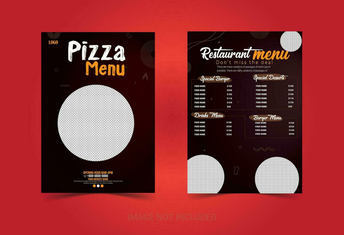 Business Food Menu card With the latest design vector