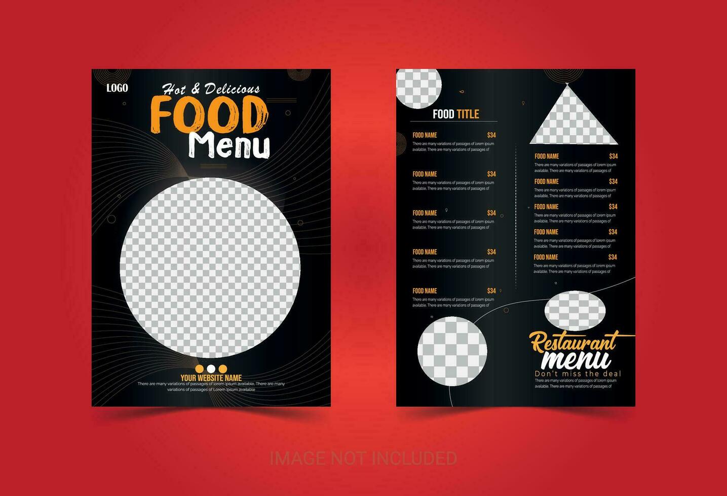 Business Food Menu card With the latest design vector