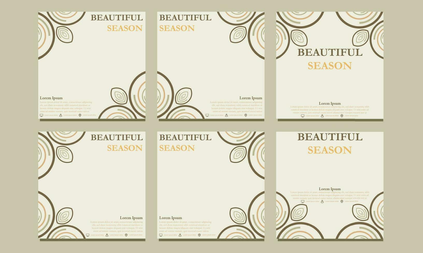 beautiful floral social media template. suitable for social media post, web banner, cover and card vector