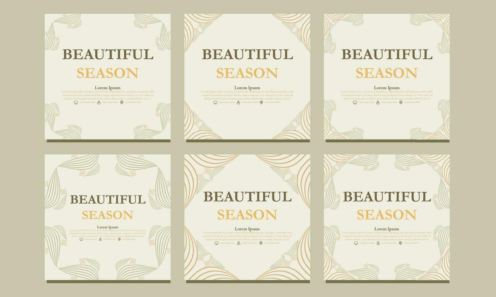 beautiful floral social media template. suitable for social media post, web banner, cover and card vector