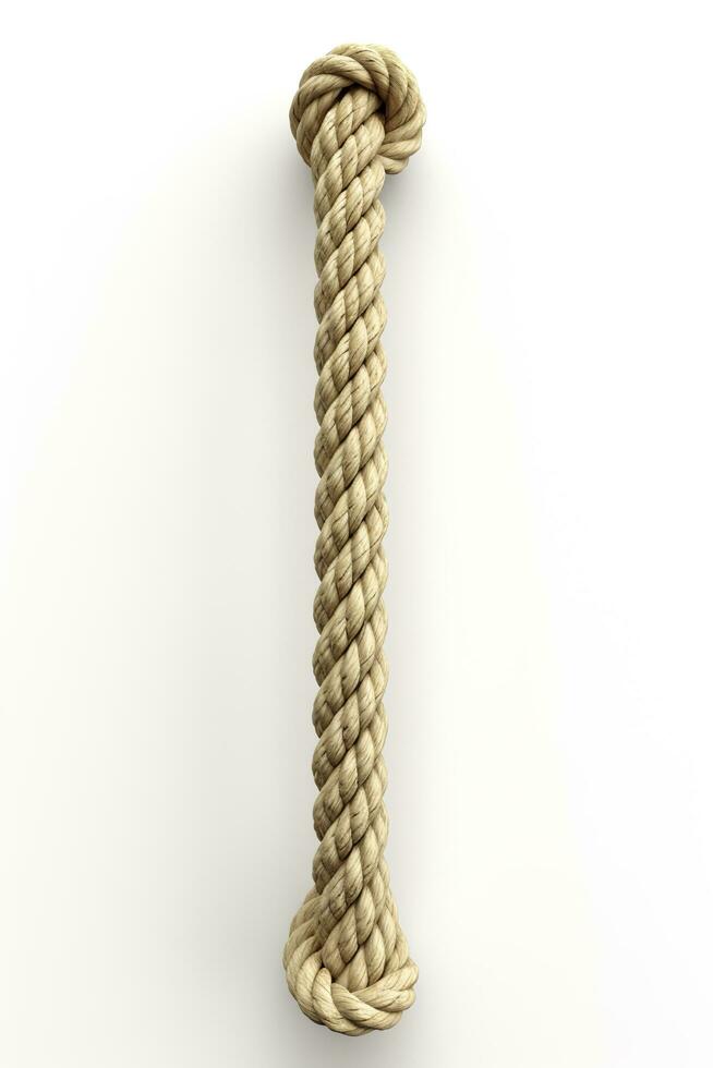 ropes isolated on a white background. Generative AI photo