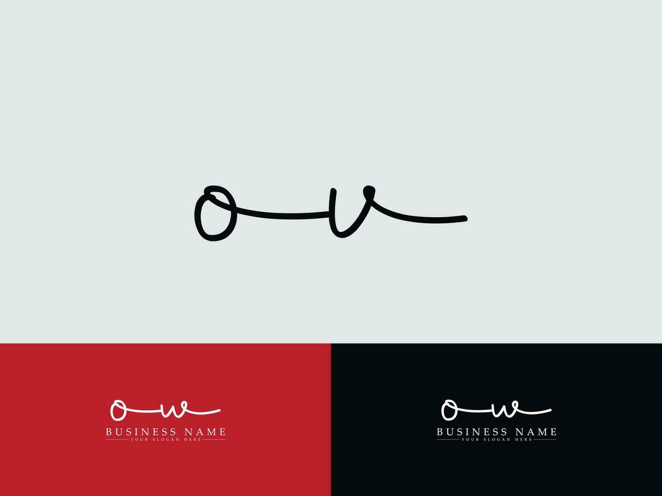 Alphabet Ou Logo Image, Modern OU Signature Letter Logo Icon vector