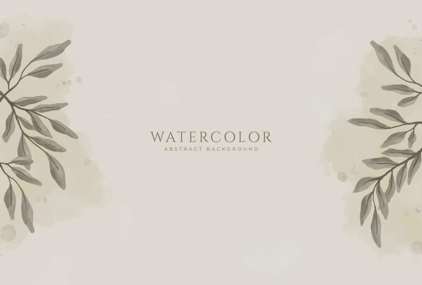 Abstract horizontal watercolor background. Neutral light colored empty space background illustration vector