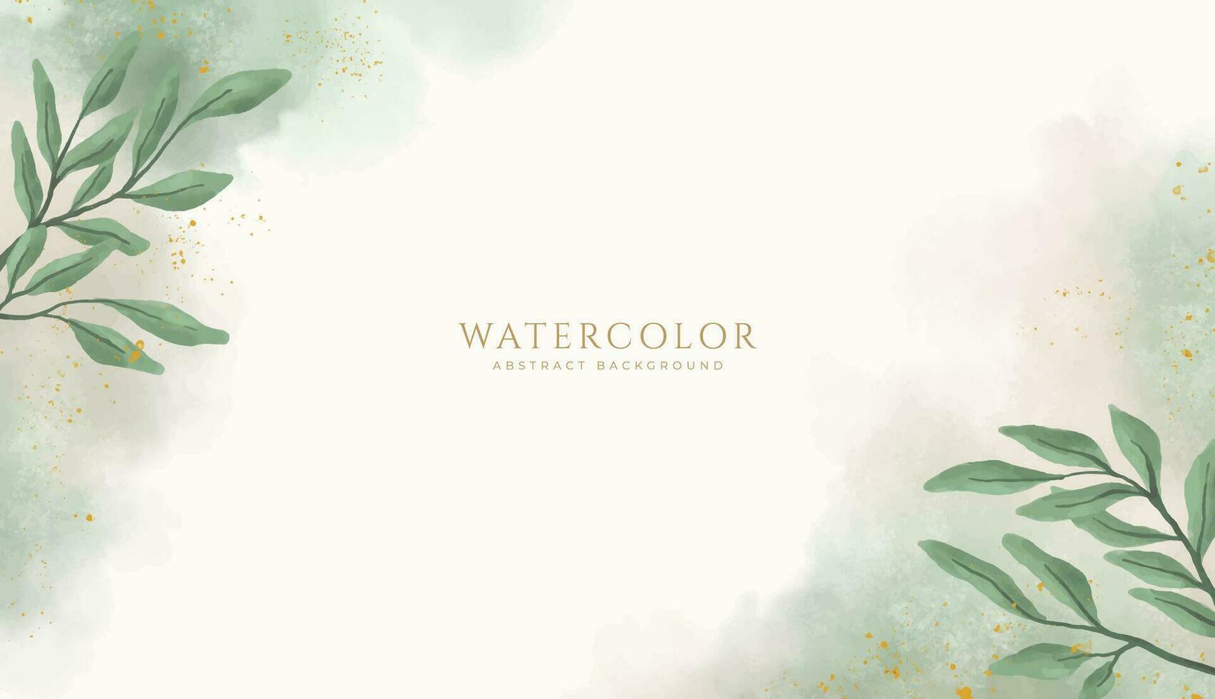 Abstract horizontal watercolor background. Neutral light colored empty space background illustration vector