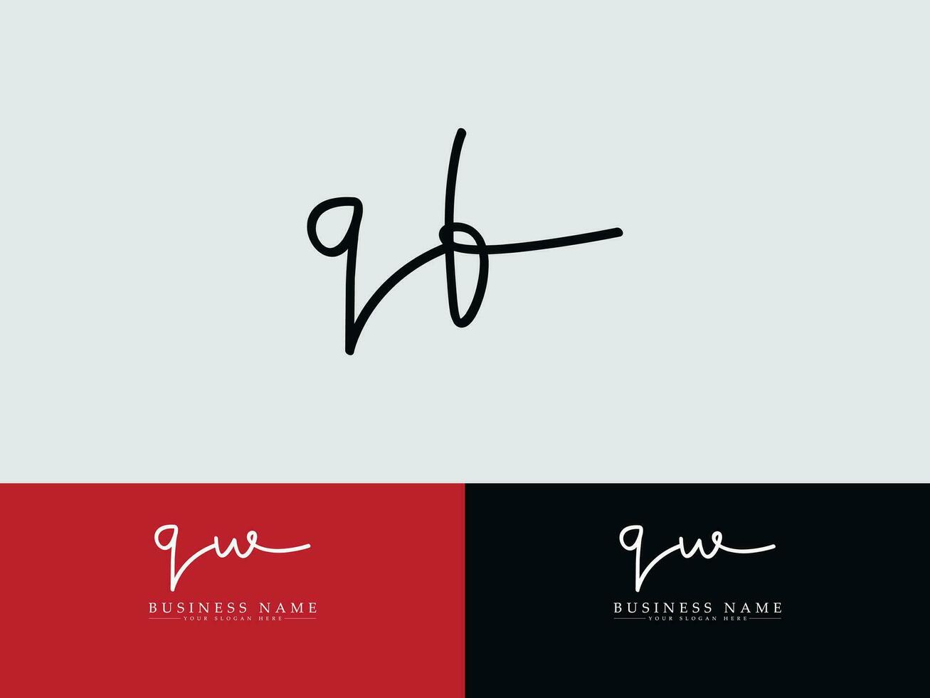 Royal Qf Signature Letter Logo, Typography QF Logo Icon Design vector