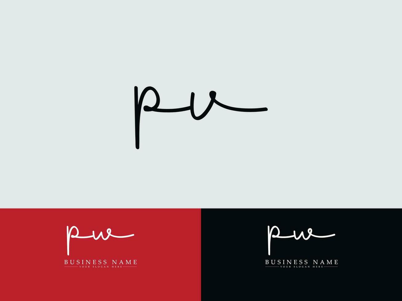Initial Ru Logo Letter, Monogram RU Signature Logo Vector
