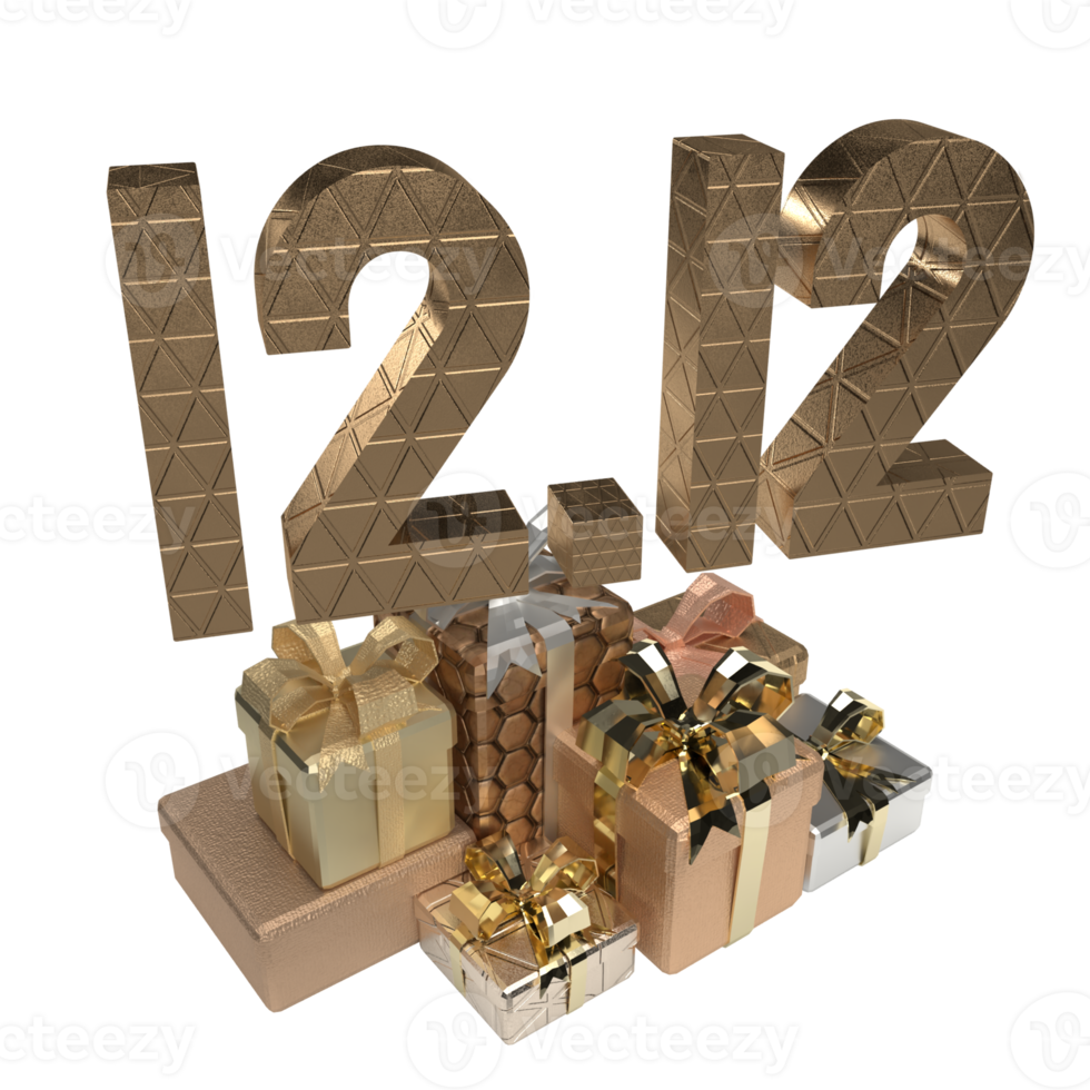 The 12 Day and month for promotion of offer marketing concept. png