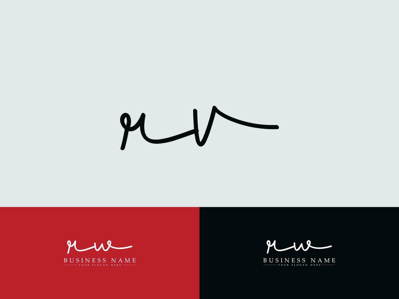 Initial Rv Logo Letter, Monogram RV Signature Logo Vector For You