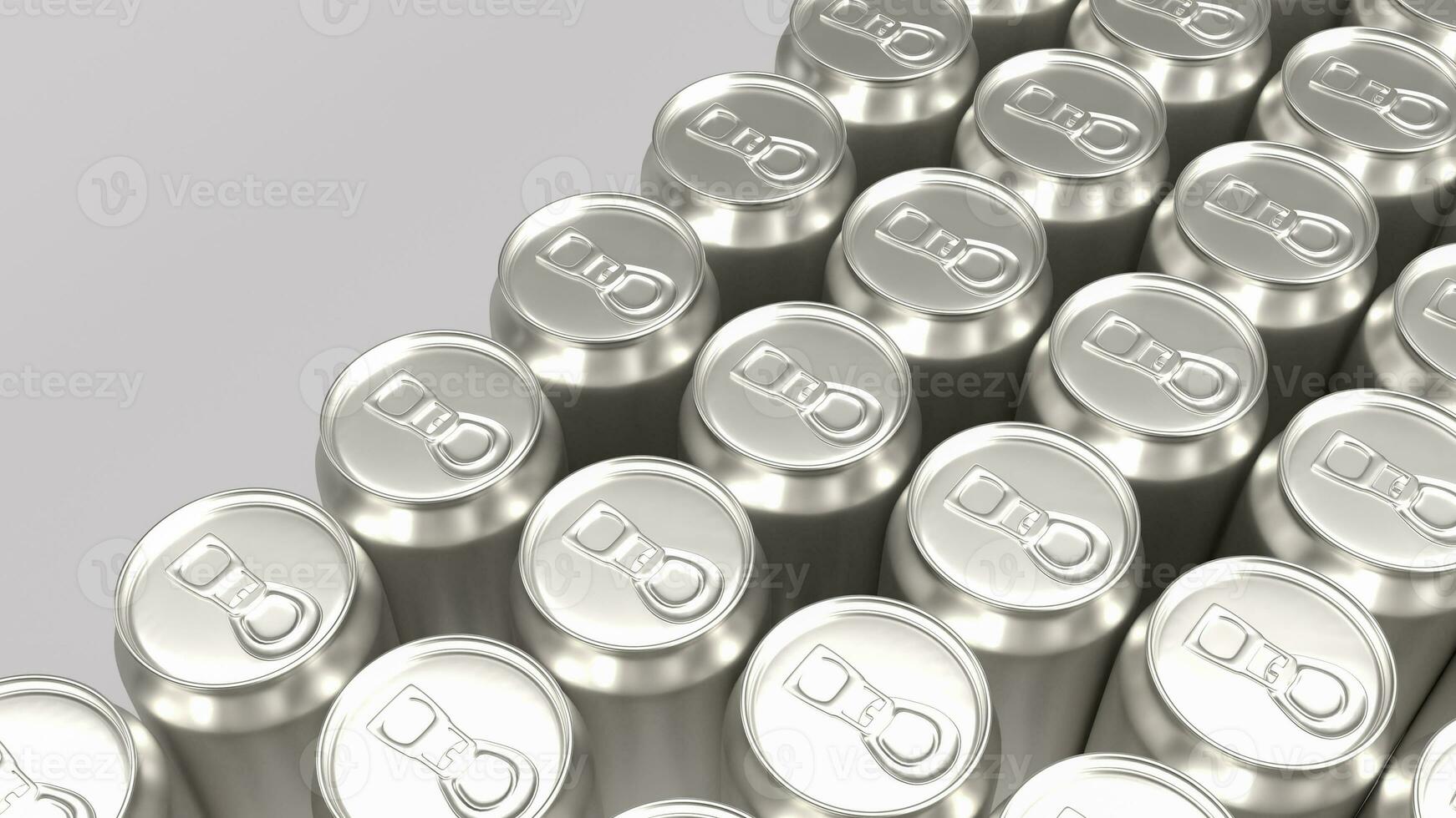 The  aluminium can for food and drink concept 3d rendering photo