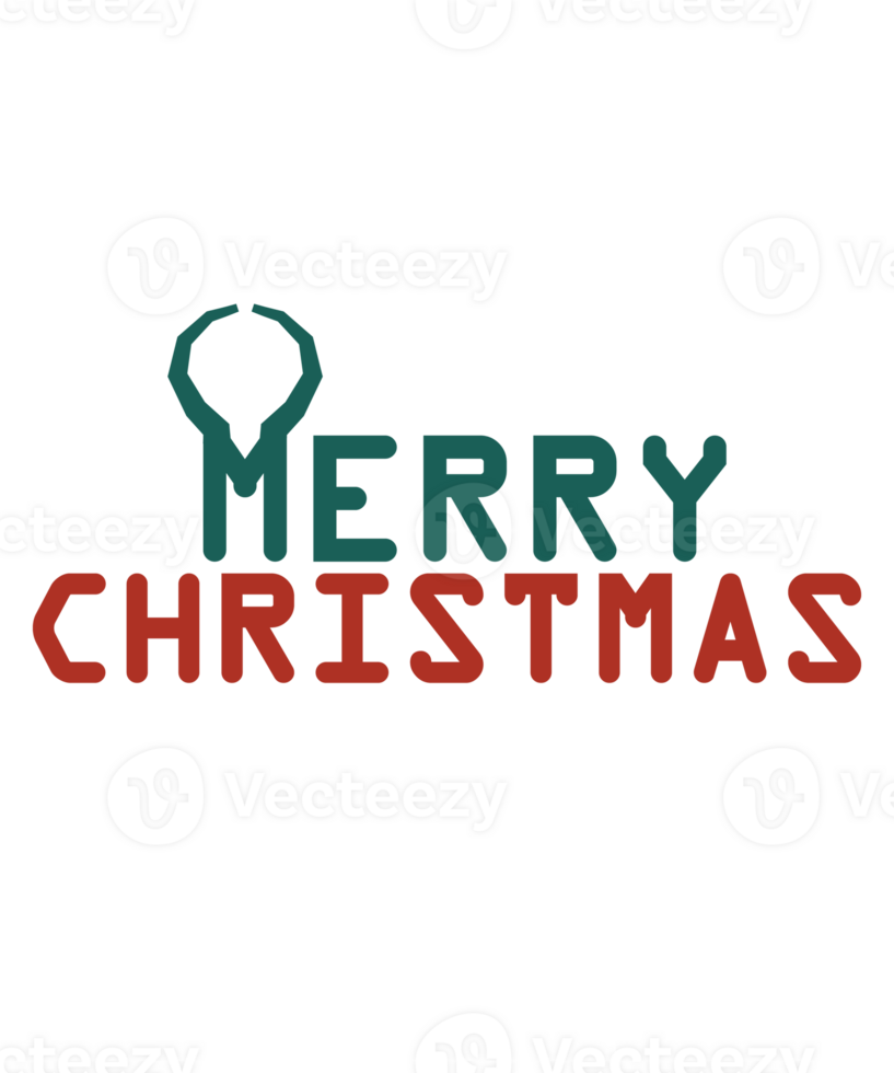 merry christmas text illustration with reindeer antler png