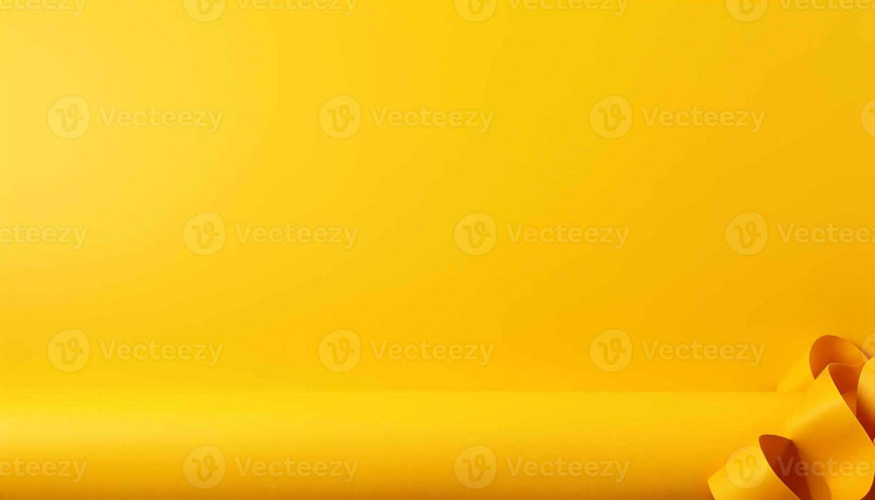 yellow silk fabric background with folds Ai generated photo