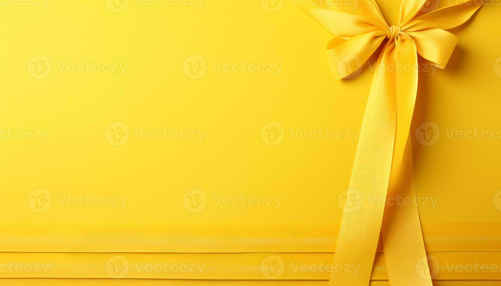 yellow silk fabric background with folds Ai generated photo