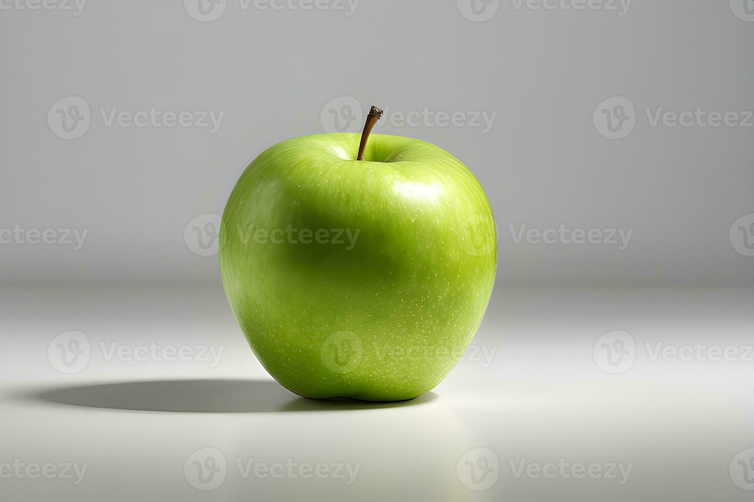 verde jugoso manzana aislado en blanco antecedentes por ai generativo foto