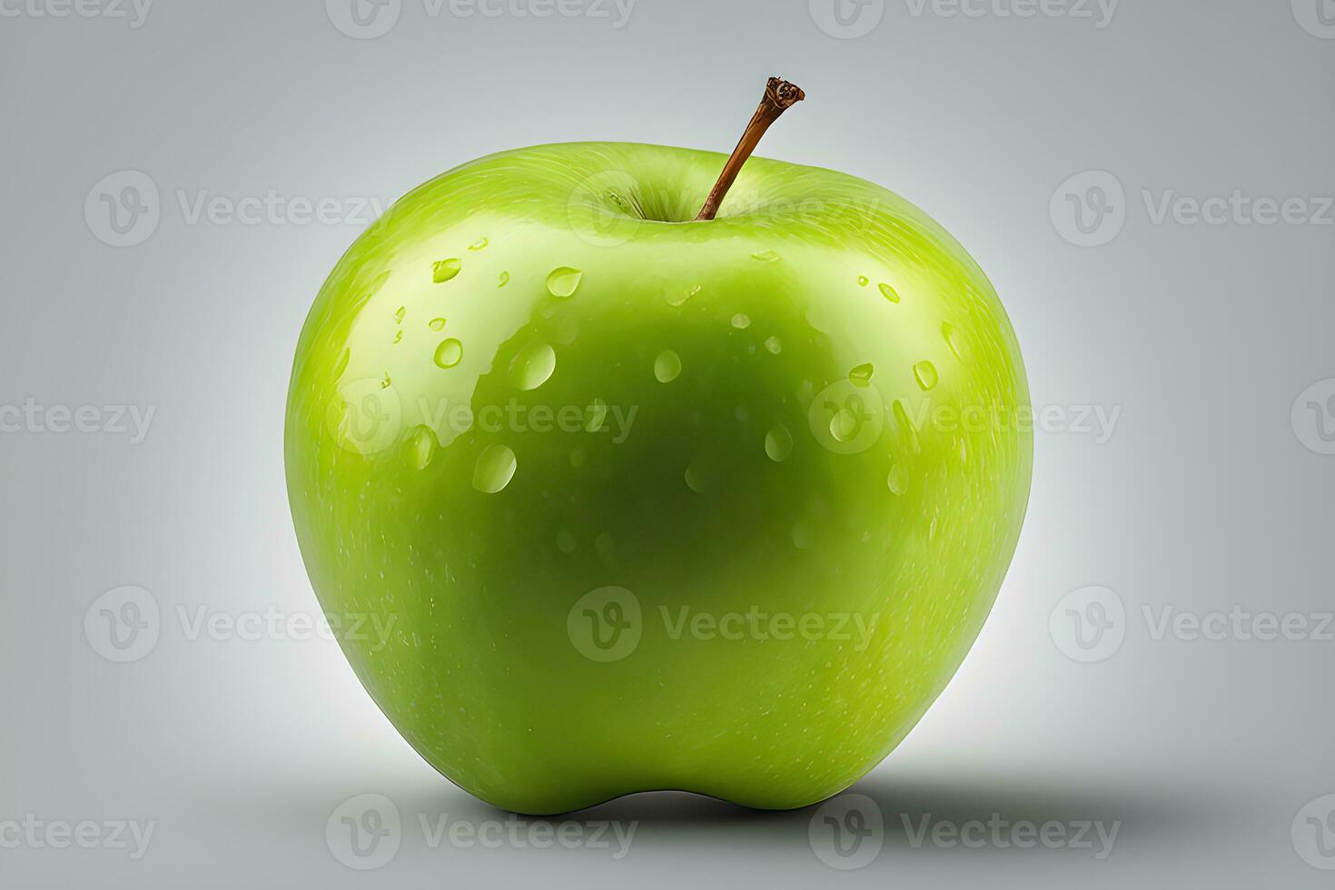 verde jugoso manzana aislado en blanco antecedentes por ai generativo foto