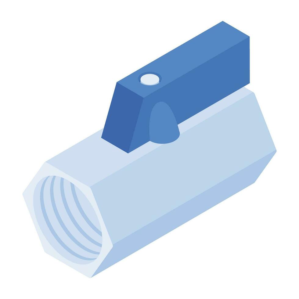 Plumbing Items Isometric Icon vector