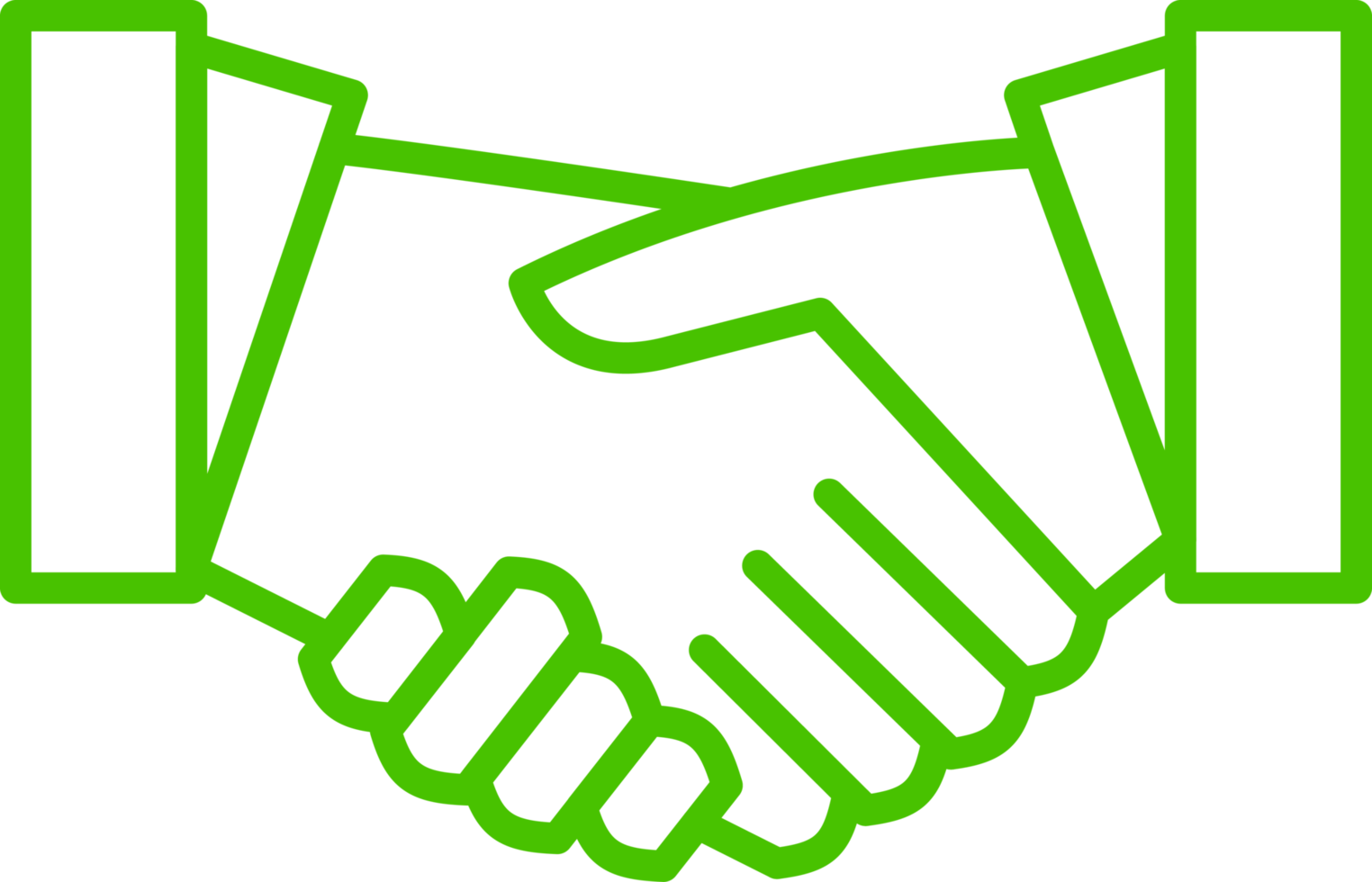 handshake business line icon illustration png